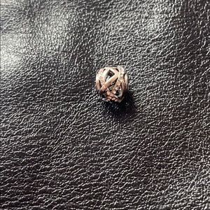 Sterling silver wrap spacer charm